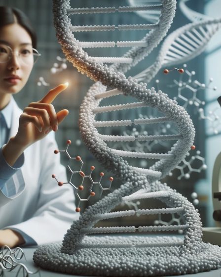 Tutor explaining the function of nucleic acids.