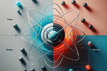 Visual of atoms and ions differences for chemistry education