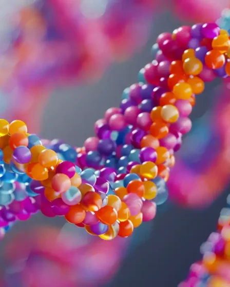 Chromatin structure showing DNA wrapped around histones in a nucleosome