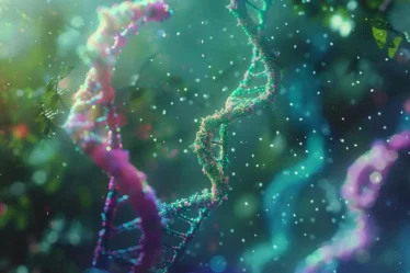 Transcription image of splicing process where introns are cut and exons joined to form mature RNA